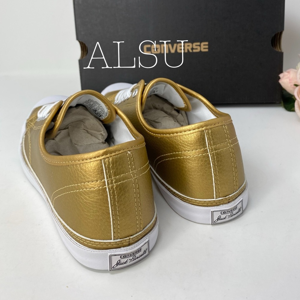Converse Jack Purcell LP Gold W AUTHENTIC - Picture 3 of 8
